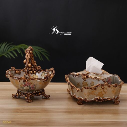 Khay quả CĐ mạ đồng 3