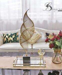 Decor ốc xà cừ bằng kim loại (S) 11