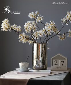 Bình trụ tráng gương hoạ tiết cây (L) 9