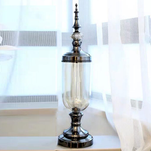 Bình TT Cao cấp có nắp hình chóp mạ đen (M) 1