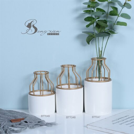 Bình sứ M. sắt vàng (L) 3