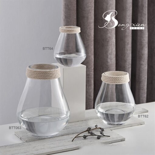 Bình TT trắng miêng quấn dây (L) 3