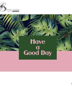 Thảm nhà cửa lỗi vào xanh lá (Have a good day) 60*90 5