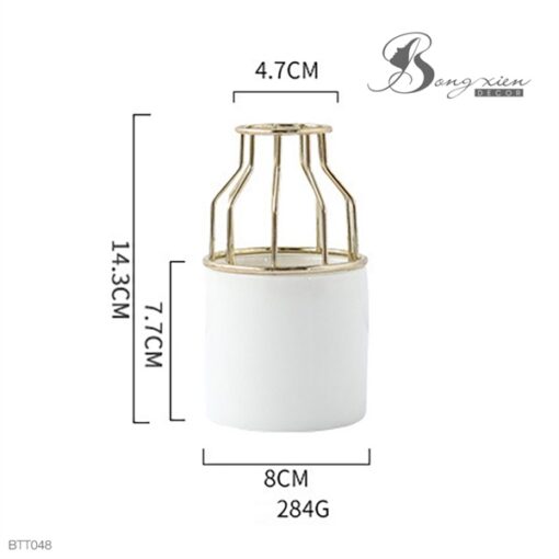 Bình sứ M. sắt vàng (M) 1