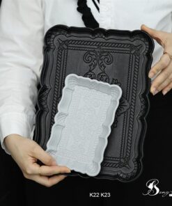 Khay gỗ màu xám 5
