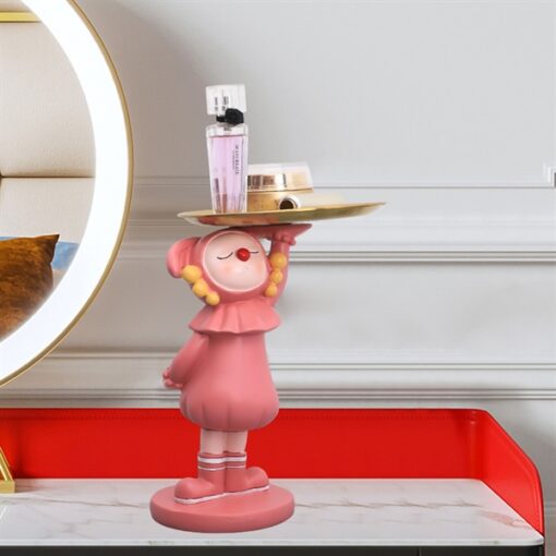 Decor em bé màu hồng bê khay 1