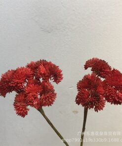Cành hoa cẩm tú cầu màu đỏ 5