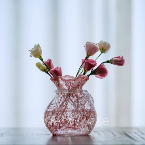 Bình hoa nhí xinh xắn màu hồng S 1
