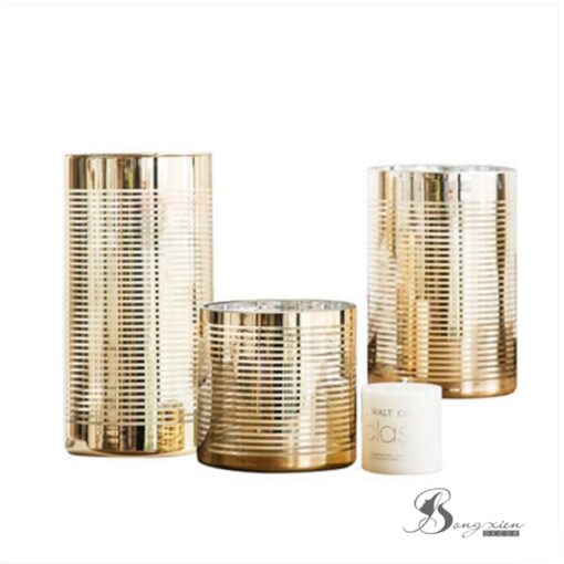Bình trụ gương vàng sọc ngang M 7