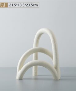 Decor mô hình vòm màu sữa 5
