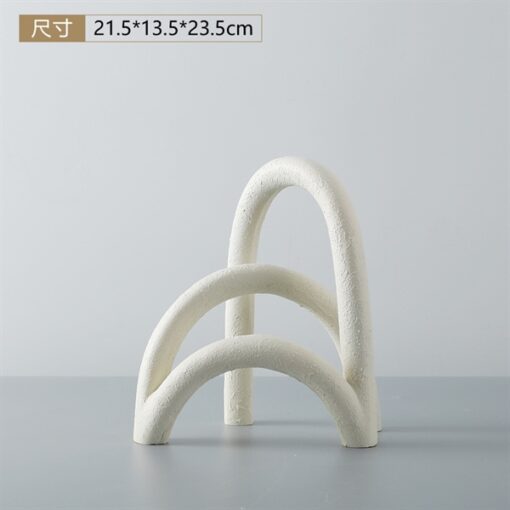 Decor mô hình vòm màu sữa 3