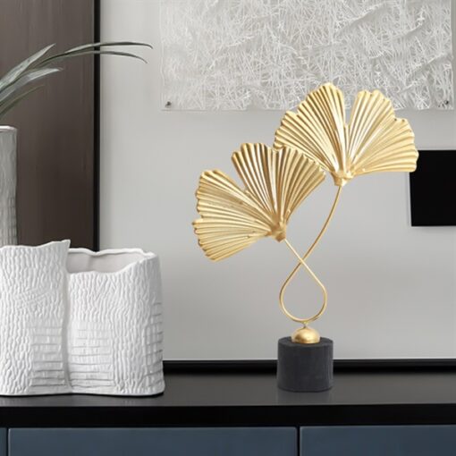 Decor tám phong bạch quả không khung tròn 1