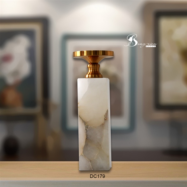 Chân nến đế đá cẩm thạch (M) 10 Chân nến đế đá cẩm thạch (M) 9