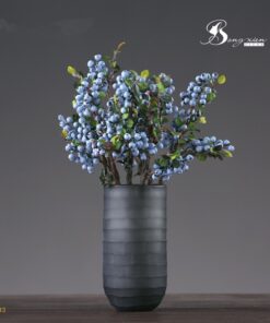 Bình trụ cao xám đục nhám (M) 9