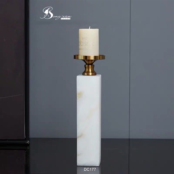 Chân nến đế đá cẩm thạch (L) 2 Chân nến đế đá cẩm thạch (L) 1