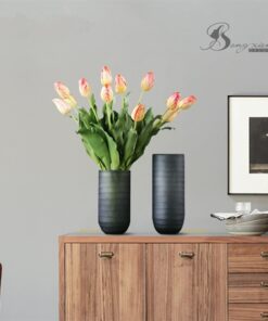 Bình trụ cao xám đục nhám (M) 11