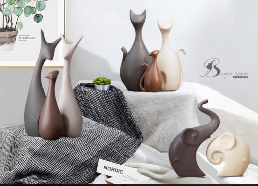 Decor bộ 3 con mèo 1
