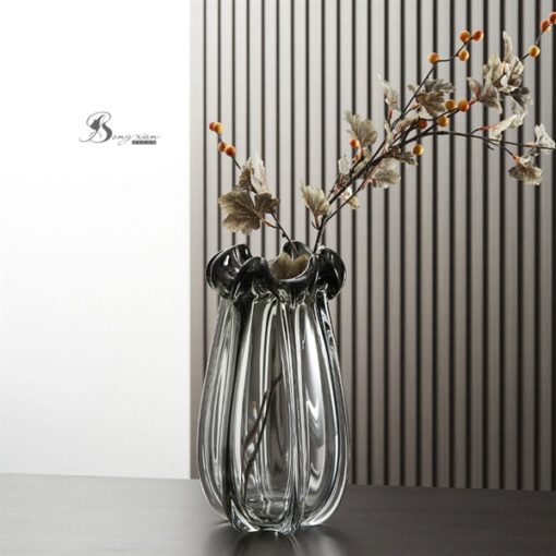 Bình TT hoa tulip màu xám (L) 3