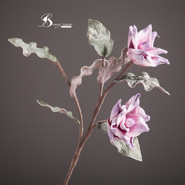 Hoa hồng xốp màu tím 2 Hoa hồng xốp màu tím 1