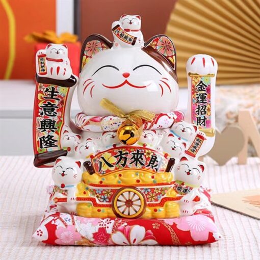 Mèo thần tài màu trắng (S) 1