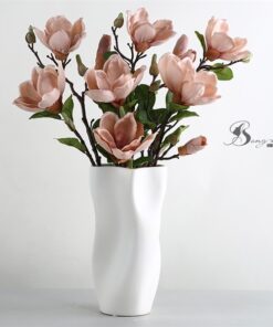 Bình gốm màu trắng 11