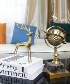 Decor Hươu vàng kim loại 7