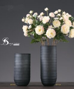 Bình trụ cao xám đục nhám (L) 11