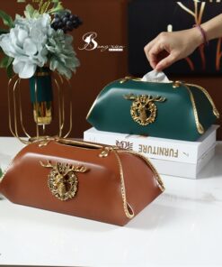 Hộp đựng giấy hươu nổi màu xanh 9
