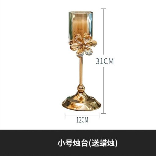 Chân nến bông hoa (cặp) 1