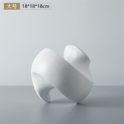 Decor mô hình lốc xoáy màu trắng (M) 3