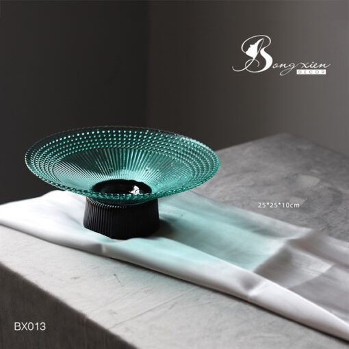 Đĩa đựng hoa quả màu xanh (s) 3