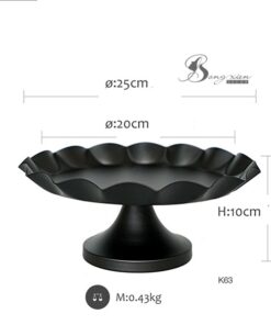 Khay đựng bánh có đế đen (M) 9