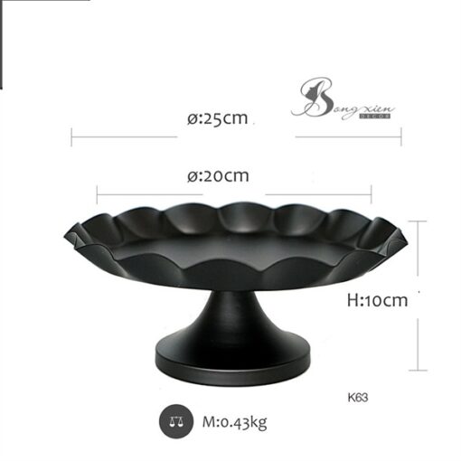 Khay đựng bánh có đế đen (M) 5
