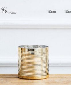 Bình trụ gương vàng sọc ngang S 15