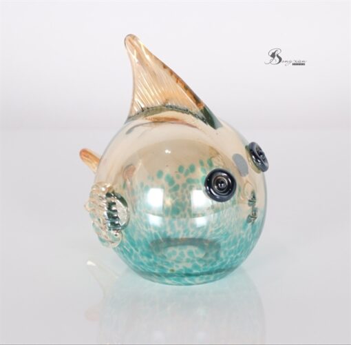 Decor bong bóng cá vàng pha lê (M) 1