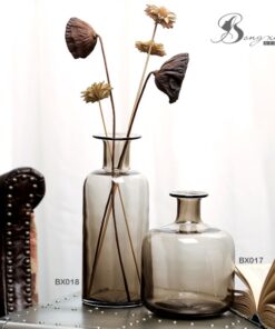 Bình TT bầu màu nâu cổ dài (S) 17