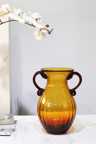 Bình TT có 2 tay cầm màu hổ phách (M) 2 Bình TT có 2 tay cầm màu hổ phách (M) 1