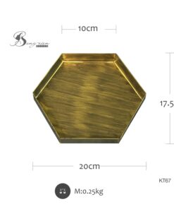 Khay lục giác đồng 5