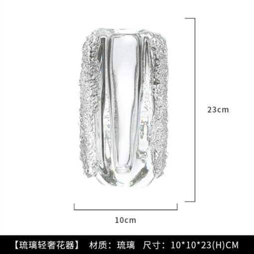 Bình pha lê bọt sóng L 5