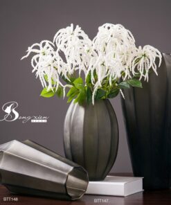 Bình cổ to gân sọc xám (S) 11