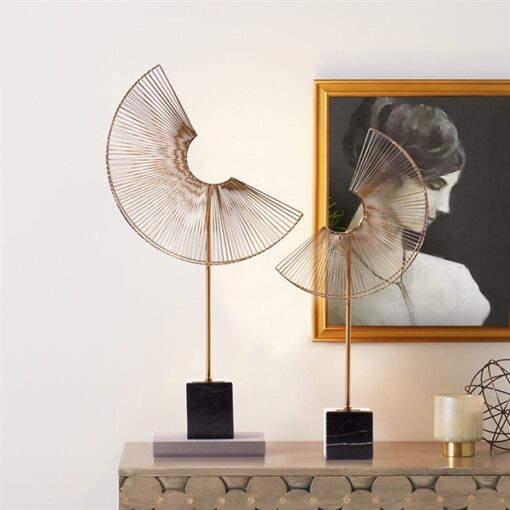 Decor bán nguyệt mạ titan L 3