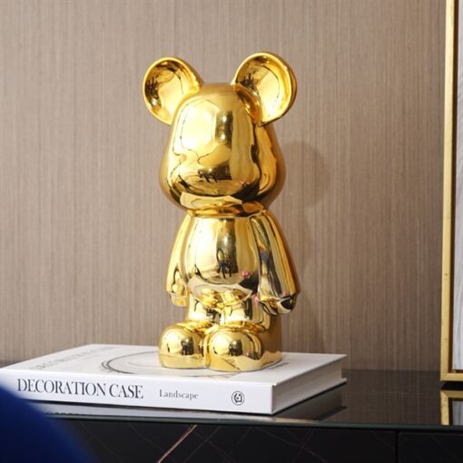 Gấu bearbrick vàng (M) 1