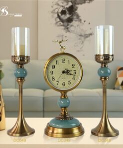 Decor đèn nến cổ điển đá xanh 13