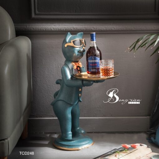 Decor chú mèo phục vụ 1