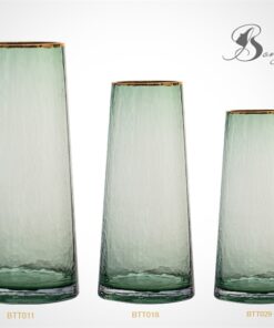 Bình trụ xanh lá M.viền vàng (L) 5