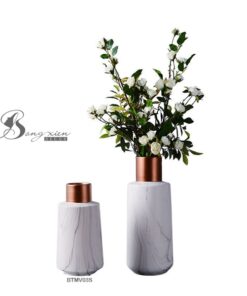 Bình sứ miệng kim loại D25S 9