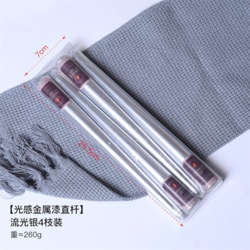 Nến cây xoắn màu bạc 1