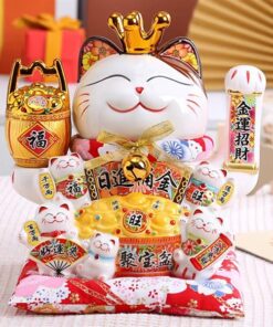 Mèo thần tài màu trắng (S) 7