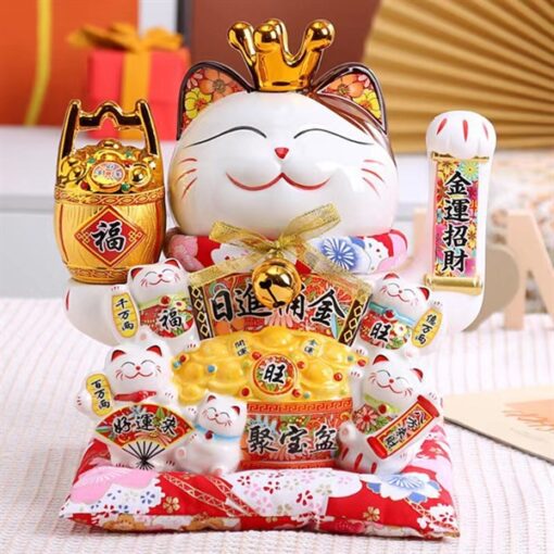 Mèo thần tài màu trắng (S) 3