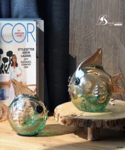 Decor bong bóng cá vàng pha lê (M) 5